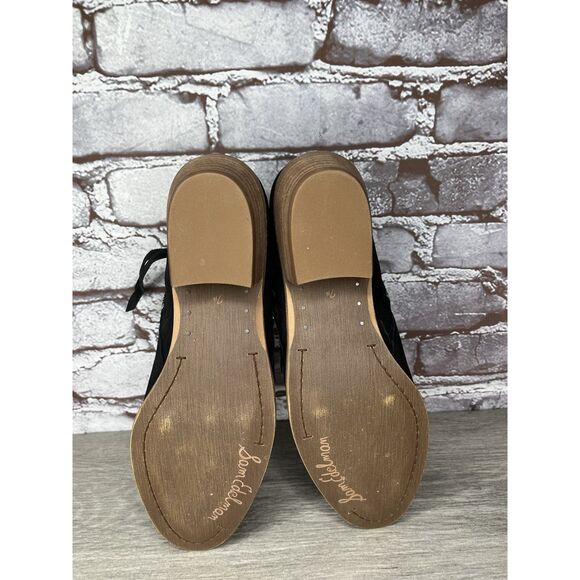 SAM EDELMAN Packer Black Nubuck Leather Zip Ankle Boots Women’s Sz 7.5M US/38EU - Picture 10 of 16